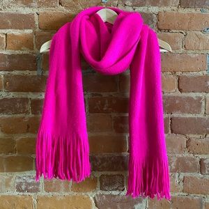 Hot pink winter scarf